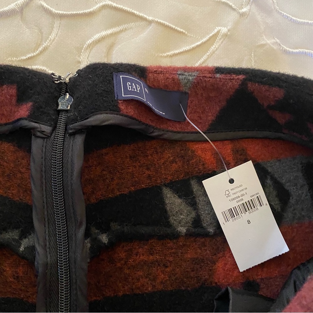 Gap NWT Tribal Print Mini Skirt Sz 8 - Picture 6 of 9